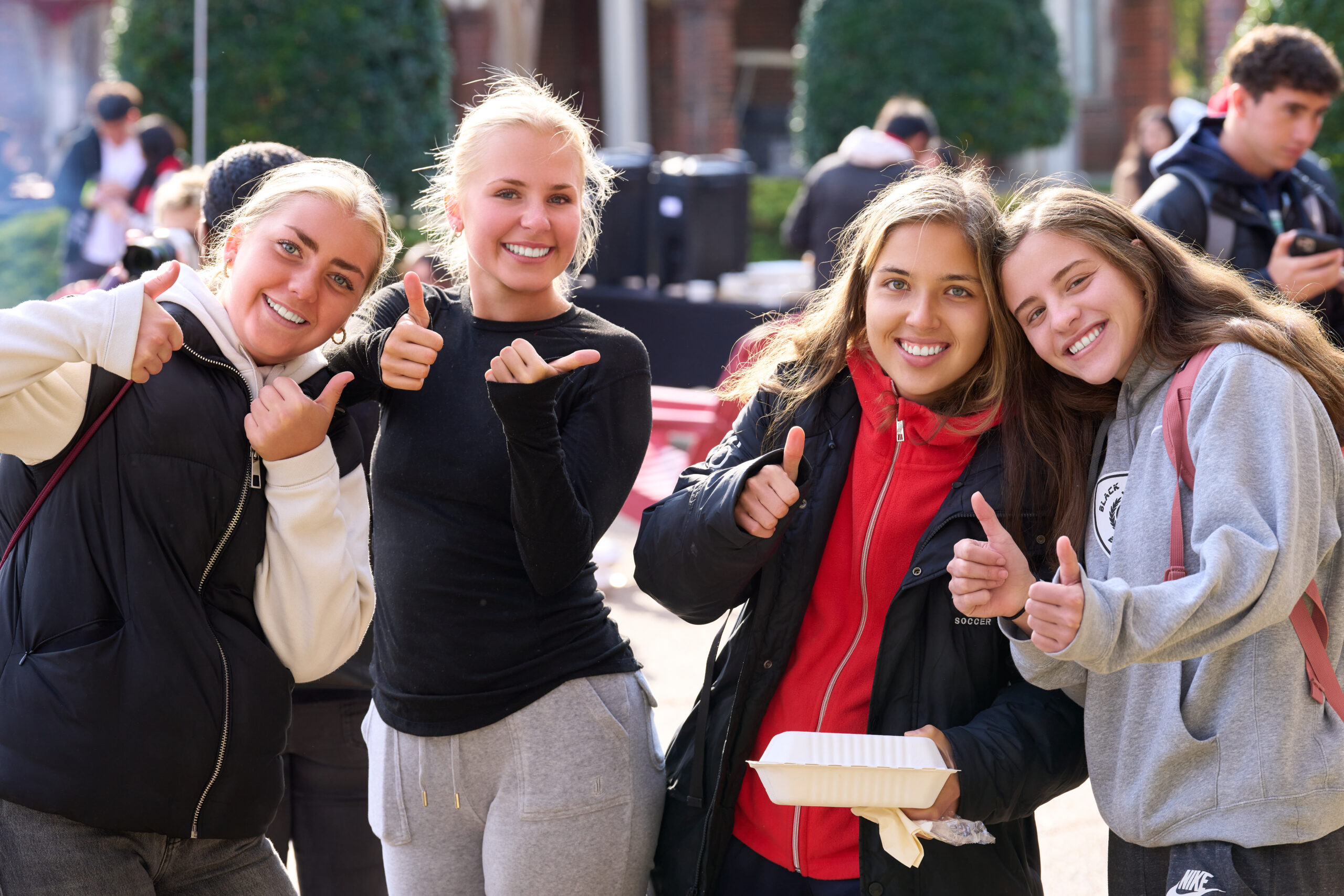 Image of happy students